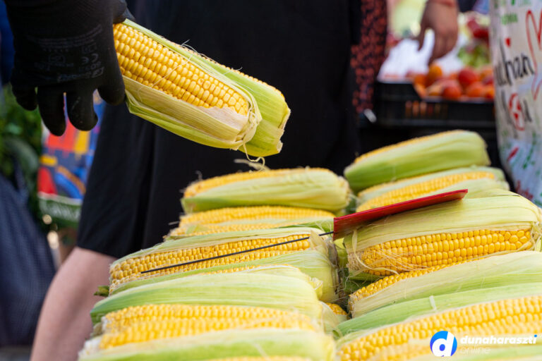 Áruk a dunaharaszti piacon, fotó: dho